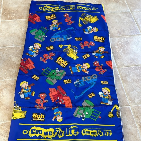 Bob the Builder Blue Sleeping Bag ~ Vehicles Trucks - Picture 3 of 6